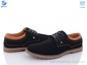 Туфлі чоловічі D9112-1 YIBO чорний  оптом от Optomarket