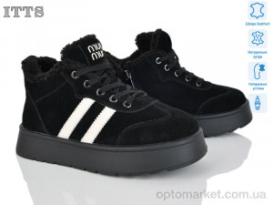 Черевики жіночі DD7633-1 ITTS чорний  оптом от Optomarket