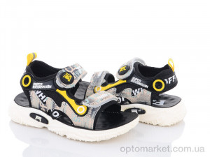 Сандалі дитячі DL44(B03) beige-yellow Angel чорний  оптом от Optomarket