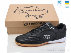 Футбольне взуття чоловічі DM024123 black Restime чорний  оптом от Optomarket