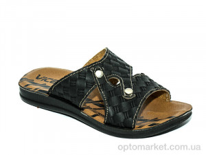 Шльопанці дитячі ДМ031 черный Waldem чорний  оптом от Optomarket