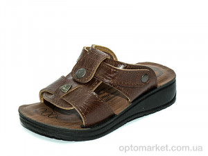 Шльопанці дитячі ДМ039 коричневый Waldem коричневий  оптом от Optomarket