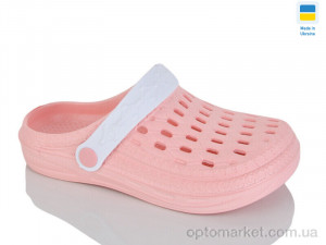 Крокси жіночі DS62 персик Gipanis рожевий оптом от Optomarket