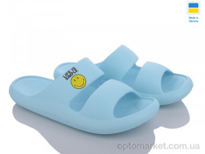 Шльопанці жіночі DS69 св.бірюзовий Gipanis блакитний  оптом от Optomarket