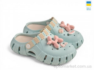 Крокси жіночі DS77 бірюзовий Gipanis блакитний оптом от Optomarket