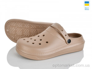 Крокси жіночі E161 мокко Progress бежевий  оптом от Optomarket