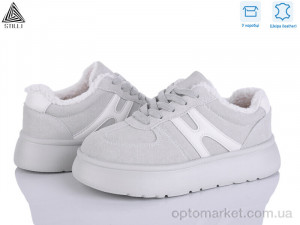 Кросівки жіночі E2530-7 шкіра піна Stilli сірий  оптом от Optomarket