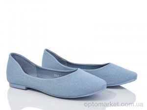 Балетки жіночі E338-3 Loretta блакитний оптом от Optomarket