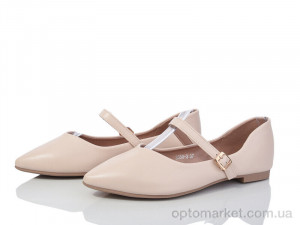 Балетки жіночі E350-3 Loretta бежевий оптом от Optomarket