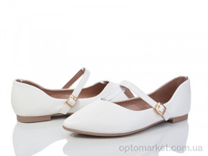 Балетки жіночі E350-5 Loretta білий оптом от Optomarket