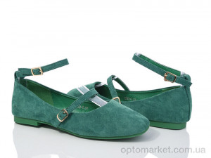 Балетки жіночі E353-5 Loretta зелений  оптом от Optomarket