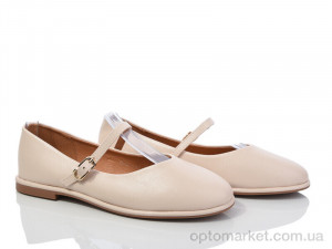 Туфлі жіночі E595-3 Loretta бежевий оптом от Optomarket