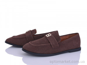 Туфлі жіночі E611-2 Loretta коричневий  оптом от Optomarket