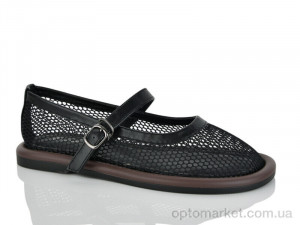 Балетки жіночі E703-1 Loretta чорний оптом от Optomarket