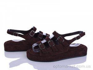 Босоніжки жіночі E718-2 Loretta коричневий оптом от Optomarket