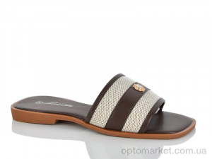 Шльопанці жіночі E740-2 Loretta коричневий оптом от Optomarket