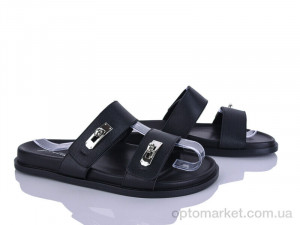 Шльопанці жіночі E749-1 Loretta чорний оптом от Optomarket