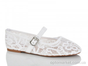 Балетки жіночі E770-5 Loretta білий оптом от Optomarket