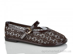 Балетки жіночі E772-2 Loretta коричневий оптом от Optomarket