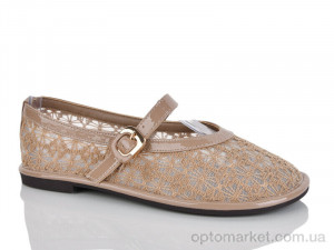 Балетки жіночі E772-6 Loretta бежевий оптом от Optomarket