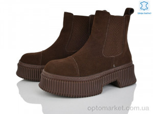 Черевики жіночі E8914-1 Violeta коричневий  оптом от Optomarket