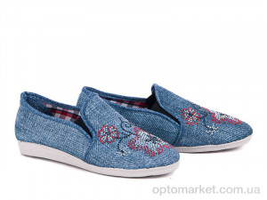 Еспадрільї дитячі Эспадриль камни джинс светло-голубой Selena блакитний оптом от Optomarket