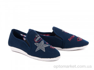 Еспадрільї дитячі Эспадриль камни звезда синие Selena синій  оптом от Optomarket