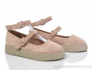 Туфлі дитячі EX398-2 Loretta бежевий  оптом от Optomarket