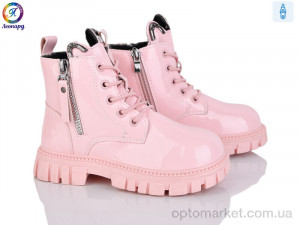 Черевики дитячі F012-12 Леопард рожевий  оптом от Optomarket