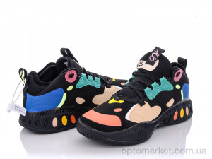 Кросівки чоловічі F055 черно-сине-желтый MKSE чорний  оптом от Optomarket