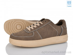 Кросівки чоловічі F07-3 YZY коричневий  оптом от Optomarket