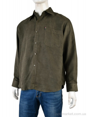 Сорочка чоловічі F1039 (12178) green Bendu зелений оптом от Optomarket