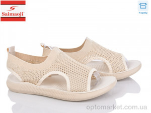 Босоніжки жіночі F127-10 Saimaoji бежевий  оптом от Optomarket