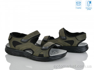 Сандалі чоловічі F15-4 Hongquan зелений оптом от Optomarket