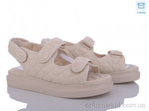 Босоніжки жіночі F153-3 L&M бежевий  оптом от Optomarket