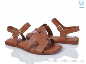 Босоніжки жіночі F170-4 L&M коричневий  оптом от Optomarket