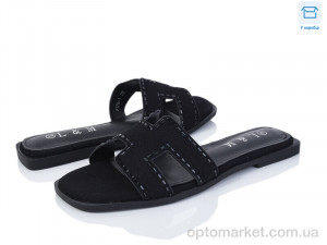 Шльопанці жіночі F178-1 L&M чорний  оптом от Optomarket