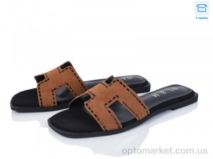 Шльопанці жіночі F178-2 L&M коричневий  оптом от Optomarket