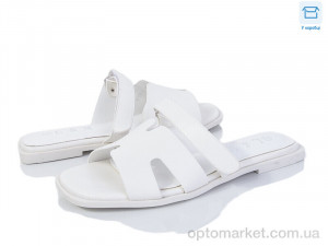 Шльопанці жіночі F179-3 L&M білий  оптом от Optomarket