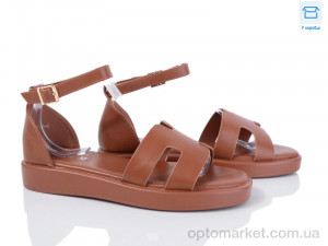 Босоніжки жіночі F186-5 L&M коричневий  оптом от Optomarket