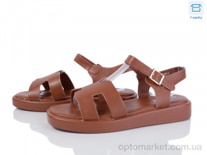 Босоніжки жіночі F188-5 L&M коричневий  оптом от Optomarket