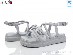 Босоніжки жіночі F1ABA82-3 L&M сірий  оптом от Optomarket