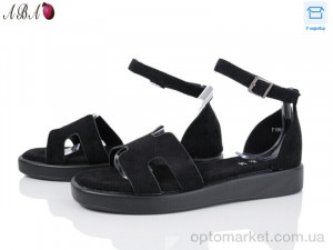 Босоніжки жіночі F1ABA86-1 L&M чорний  оптом от Optomarket