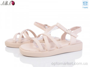 Босоніжки жіночі F1ABA87-3 L&M бежевий оптом от Optomarket