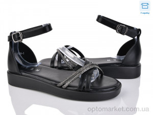 Босоніжки жіночі F208-2 L&M чорний оптом от Optomarket