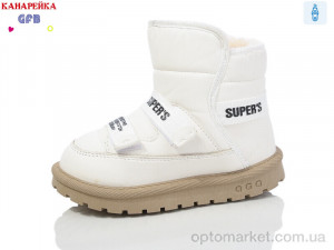 Дутики дитячі F2638-5 GFB-Канарейка білий  оптом от Optomarket