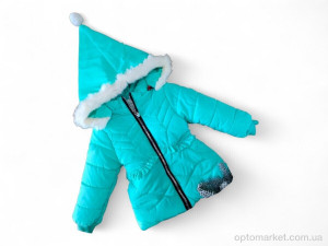 Куртка дитячі F334 бірюзовий єврозима Jingpin блакитний  оптом от Optomarket