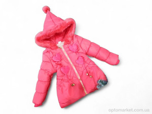 Куртка дитячі F367 кораловий єврозима KaiKai рожевий  оптом от Optomarket