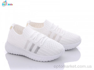 Кросівки дитячі F6256-1 BBT kids білий  оптом от Optomarket