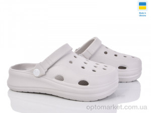 Крокси жіночі F650 св.сірий Fogo сірий  оптом от Optomarket